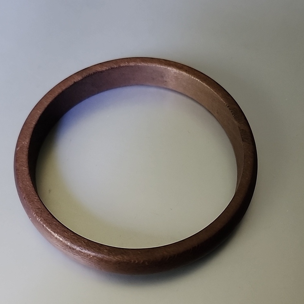 😎Vintage WOOD BANGLE BRACELET